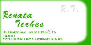 renata terhes business card